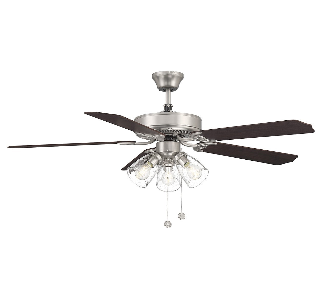 Plafond Meridian M2022BNRV 52" Ventilateur en nickel brossé