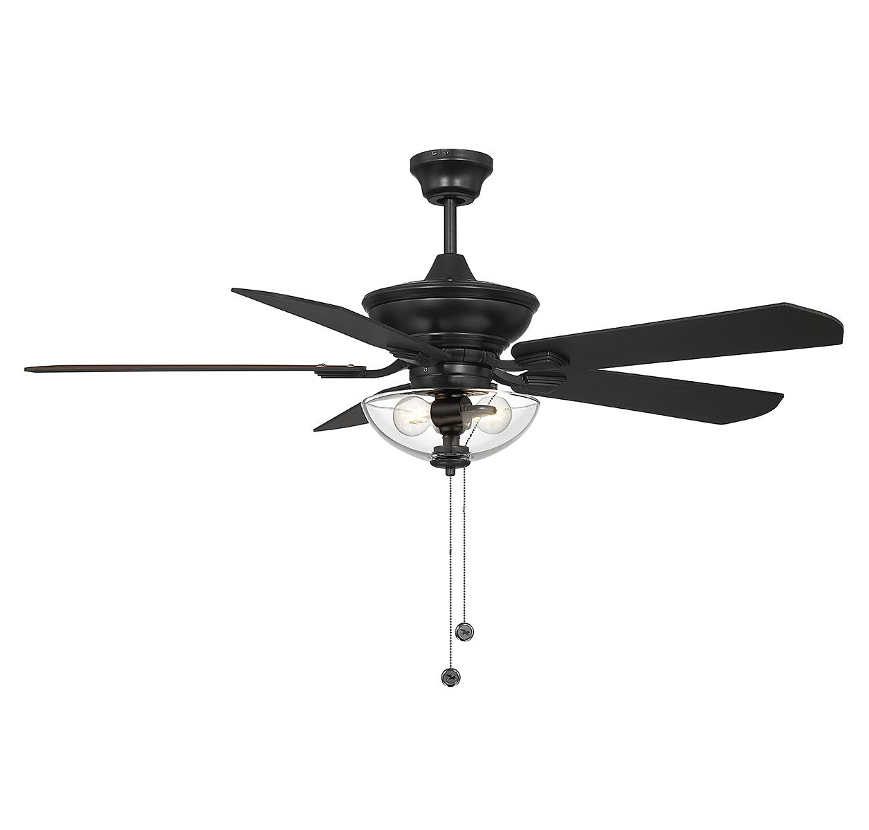 Meridian M2026MBKRV 52" Outdoor Ceiling Fan in Matte Black