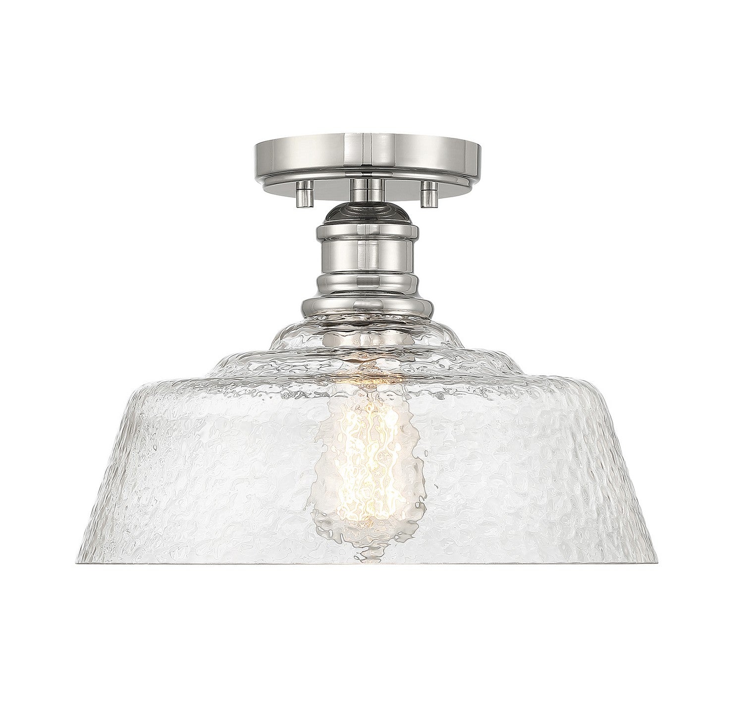 Meridian M60070PN Une lumière semi--Plafonnier en nickel poli
