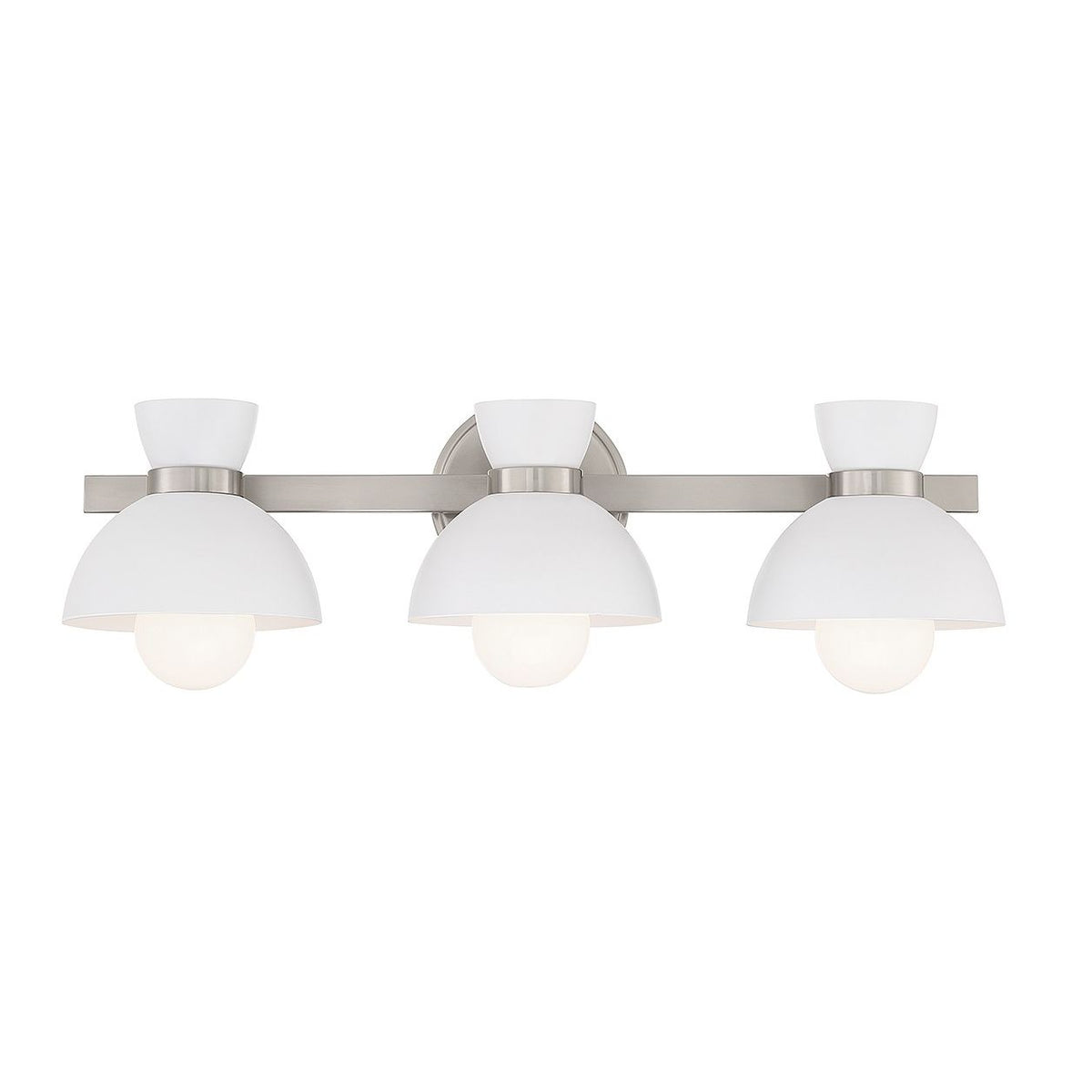 Meridian M80075BN Three Light Bathroom Vanity in Brushed Nickel