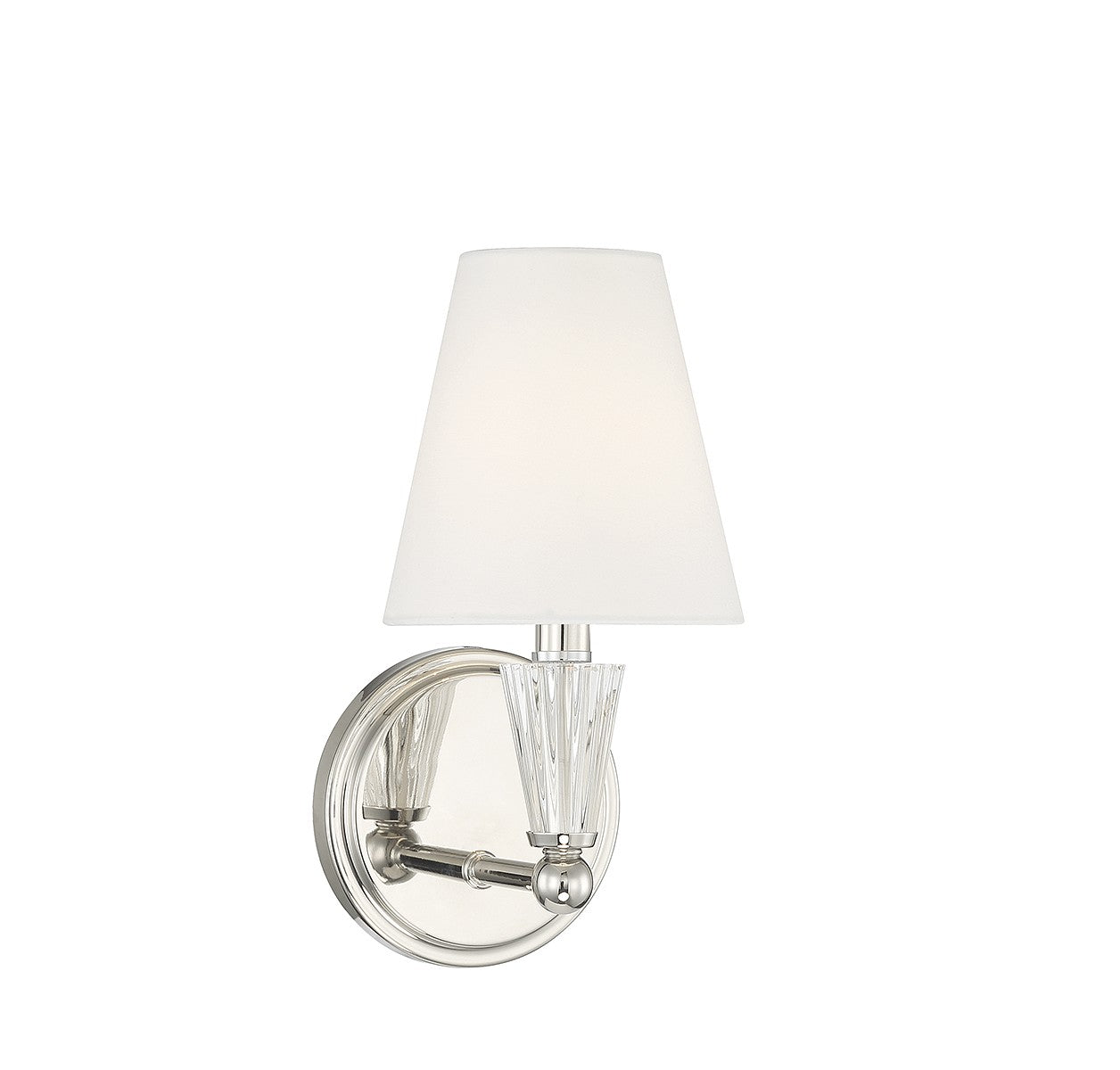 Meridian M90102PN One Light Wall Sconce in Polished Nickel