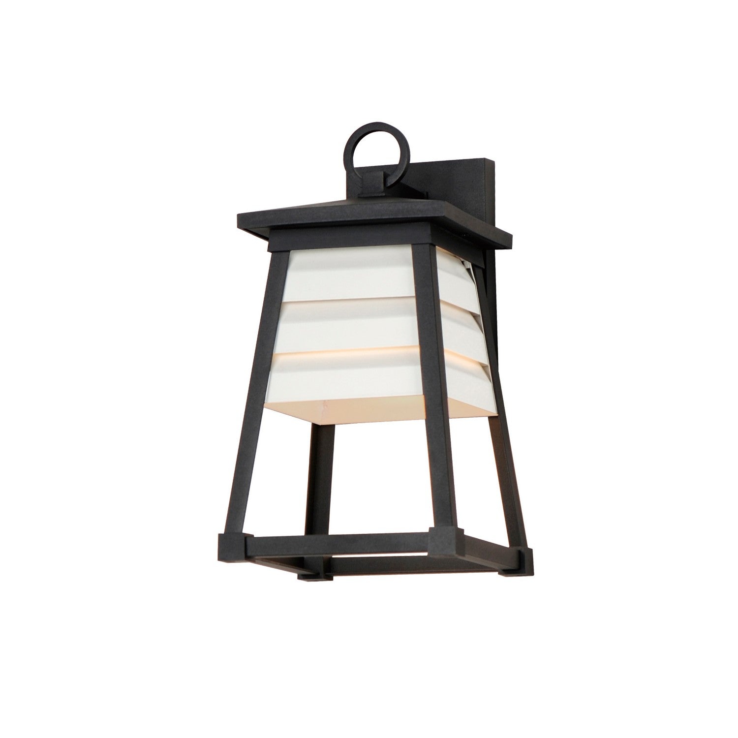 Maxim Lighting 40632WTBK Shutters Outdoor Wall Sconce in Black