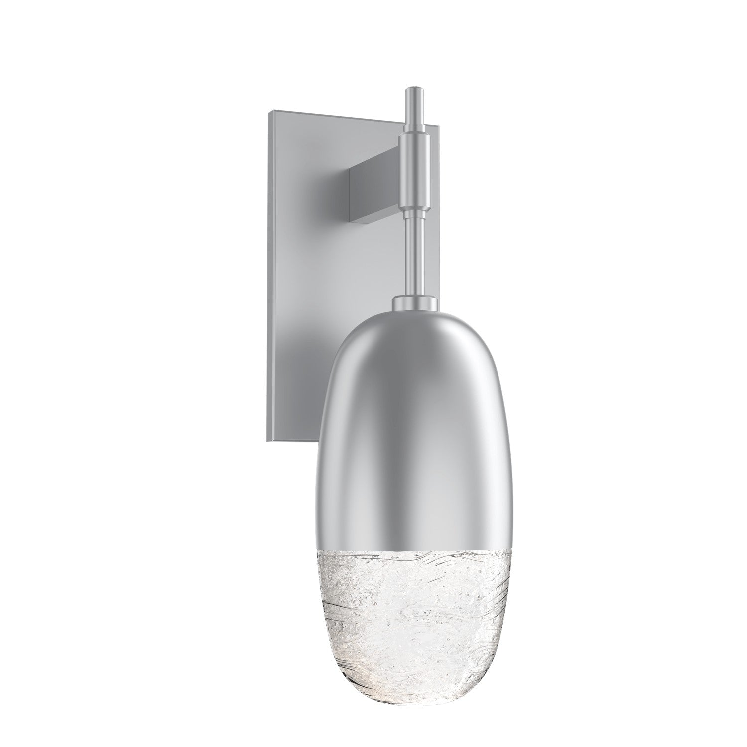 Hammerton Studio - IDB0079-01-CS-PC-L3 - LED Wall Sconce - Pebble - Classic Silver