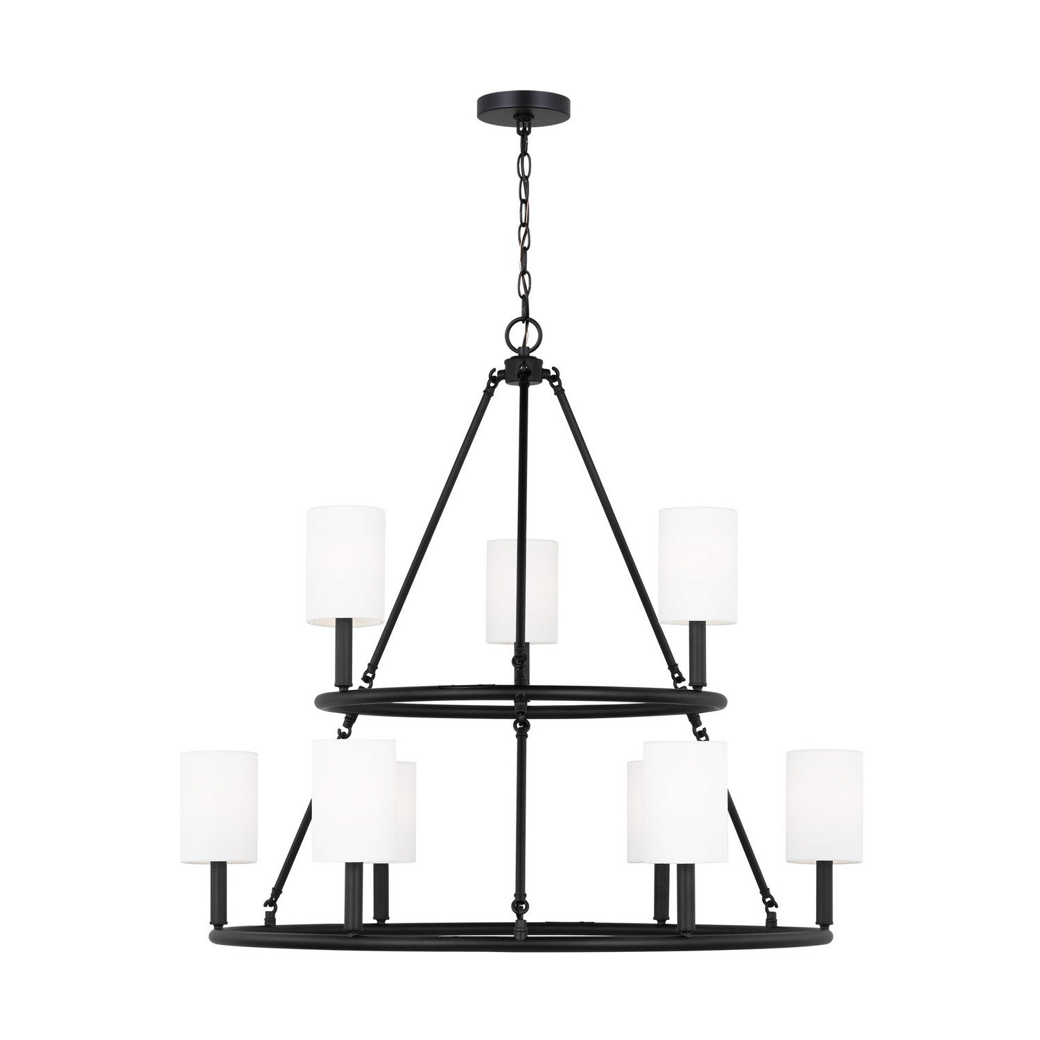 Visual Comfort Studio Canada - DJC1099MBK - Nine Light Chandelier - Egmont - Midnight Black
