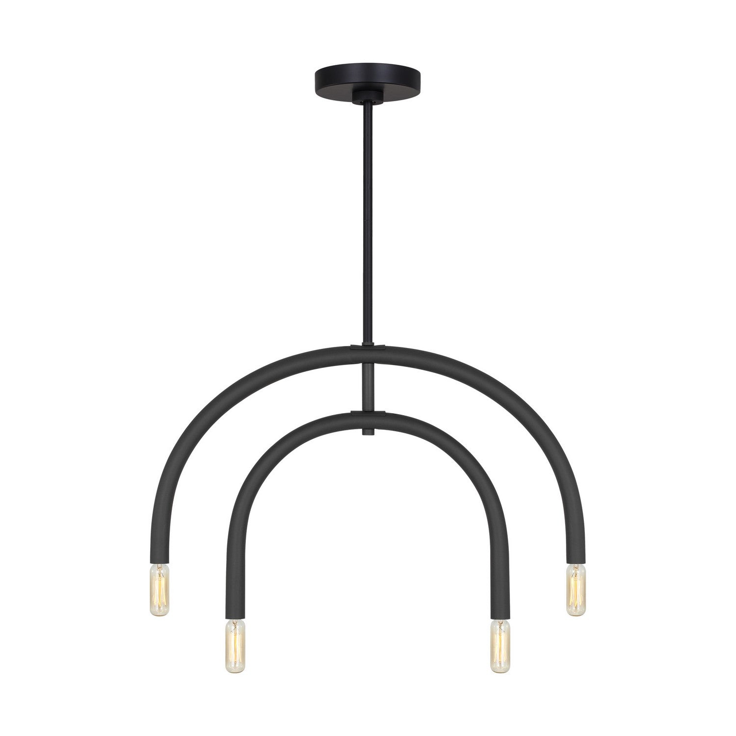 Visual Comfort Studio Canada - DJC1114MBK - Four Light Chandelier - Hadden - Midnight Black