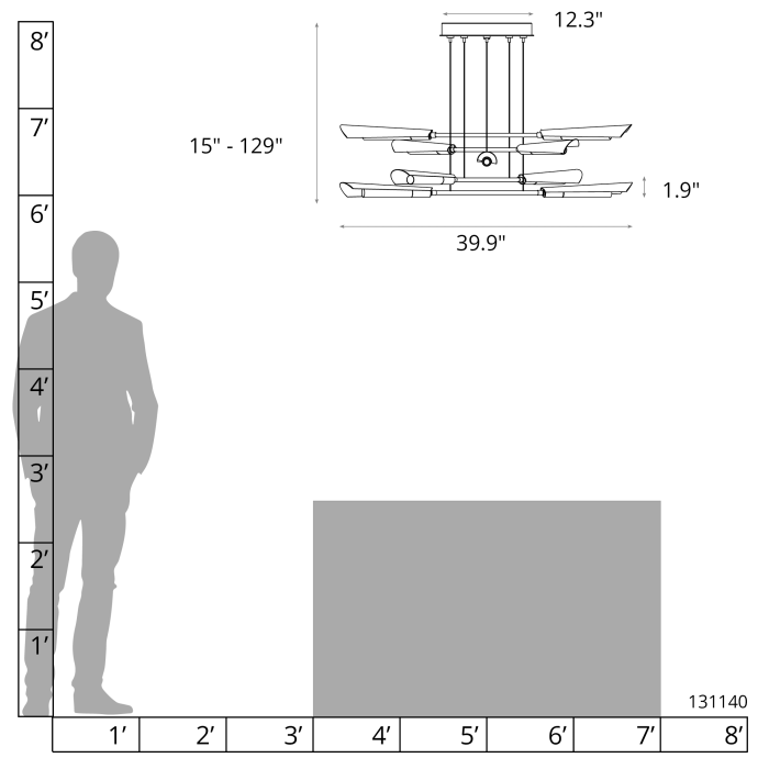 Hubbardton Forge 131410 Flight 10-Light Small Pendant