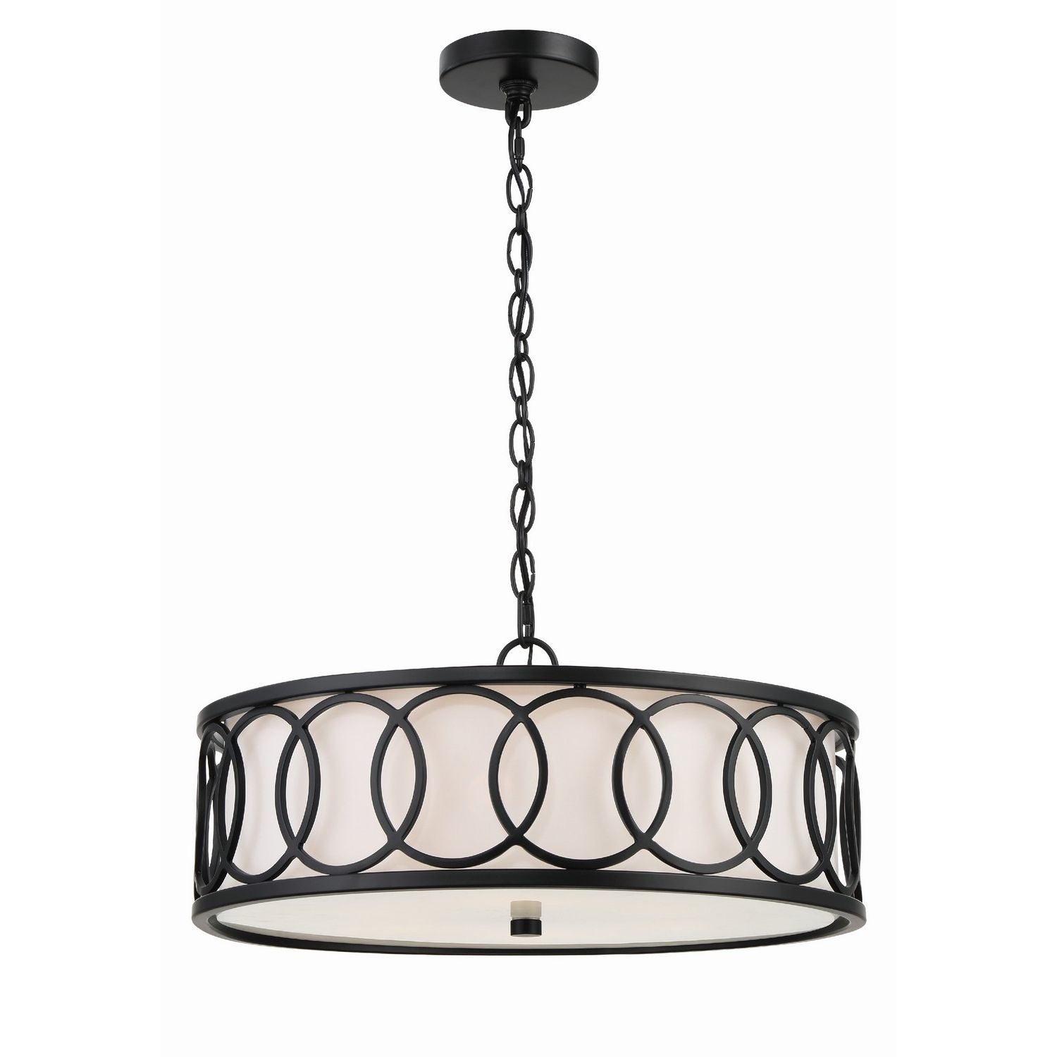 Crystorama - 287-MK - Six Light Chandelier - Graham - Matte Black
