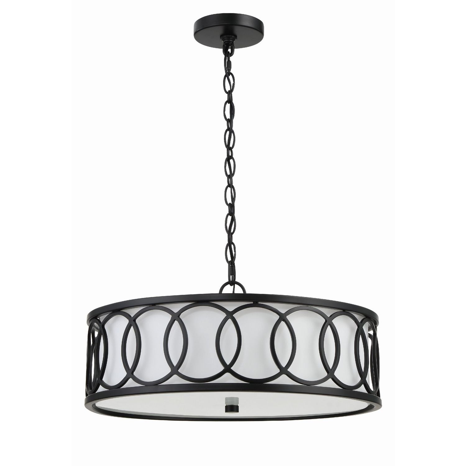 Crystorama - 287-MK - Six Light Chandelier - Graham - Matte Black