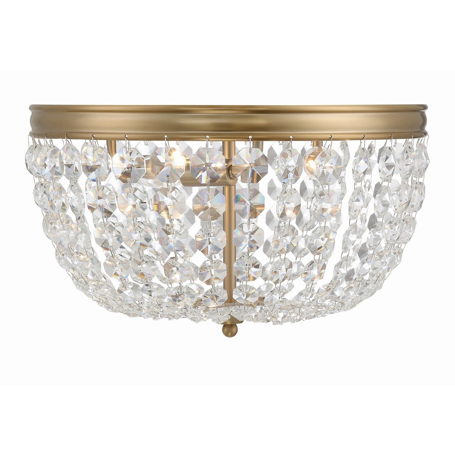 Crystorama - NOL-314-VG-CL-MWP - Trois lumières Plafonnier - Nola - Or vibrant