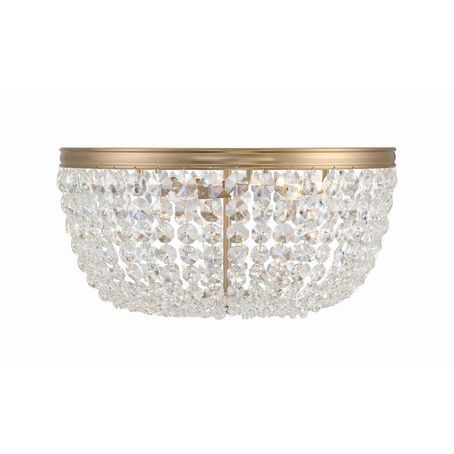 Crystorama - NOL-320-VG-CL-MWP - Cinq lumières Plafonnier - Nola - Or vibrant
