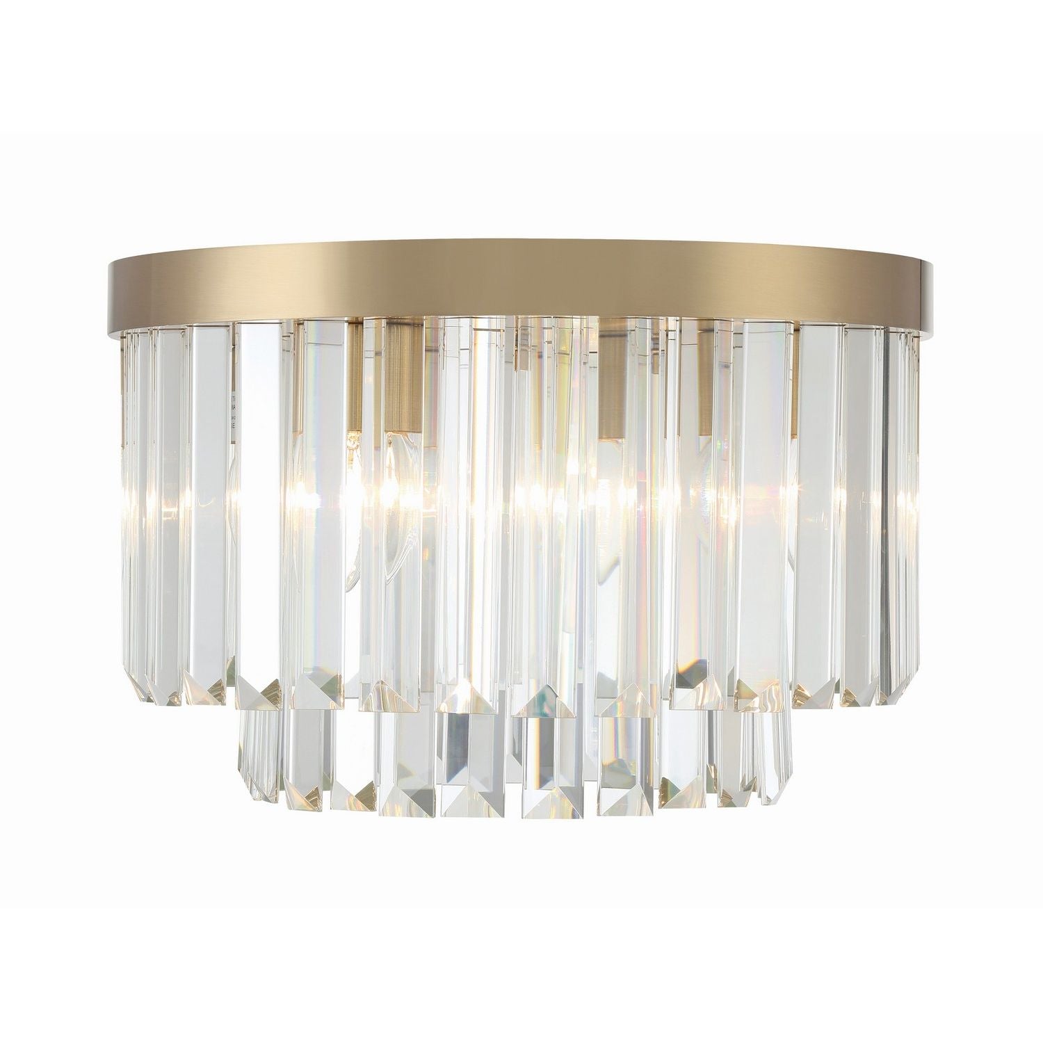 Crystorama - HAY-1400-AG - Four Light Flush Mount - Hayes - Aged Brass