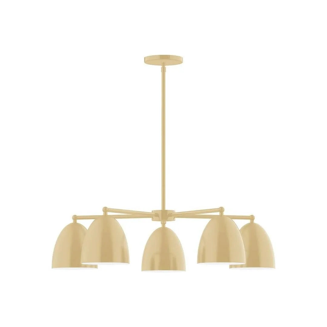Montclair Light Works - CHC417-17 - Five Light Chandelier - J-Series - Ivory