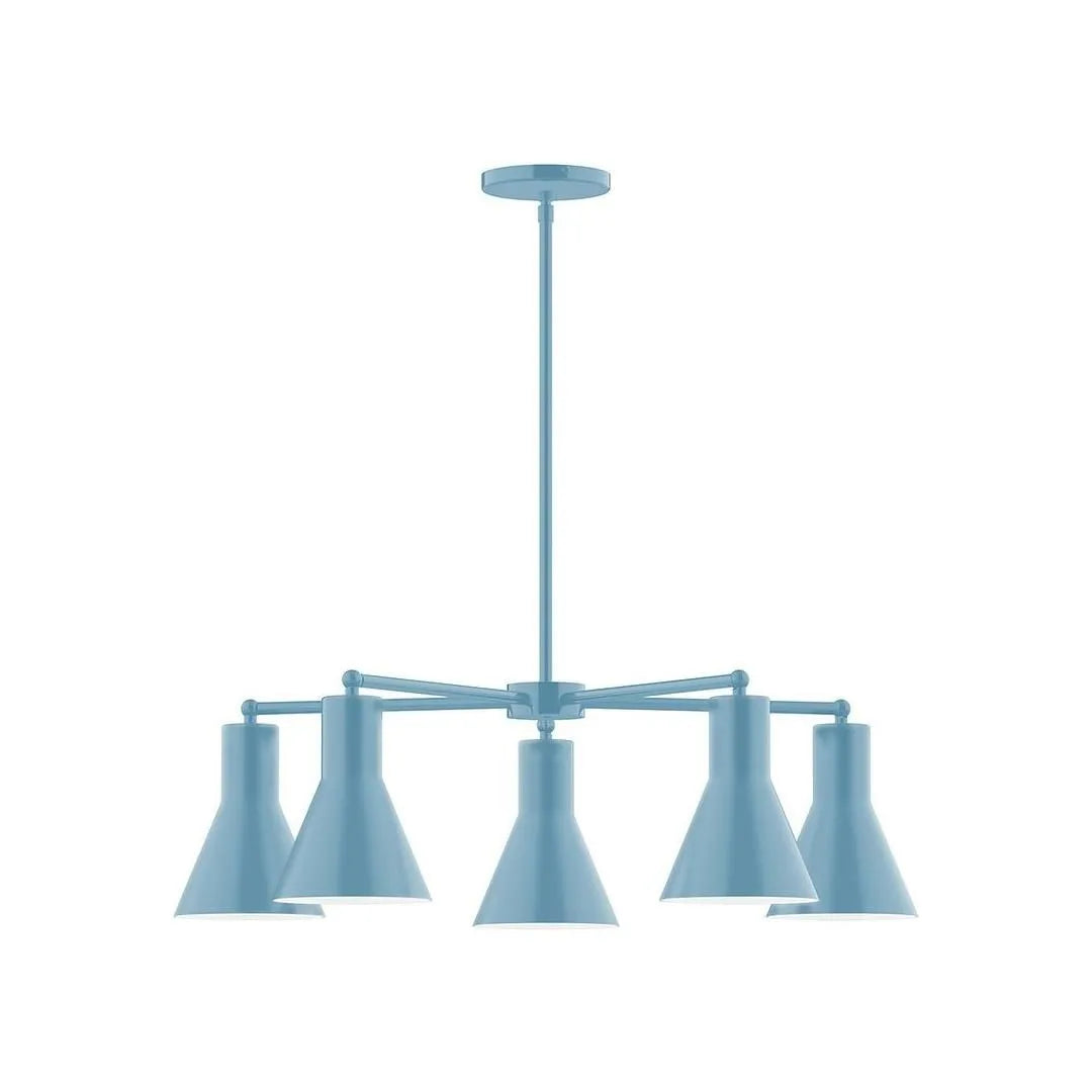 Montclair Light Works - CHC436-54-L10 - LED Chandelier - J-Series - Light Blue