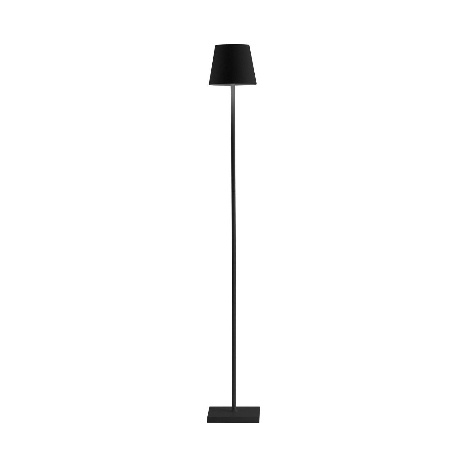 Zafferano - LD0390D4 - LED Floor Lamp - Poldina - Black