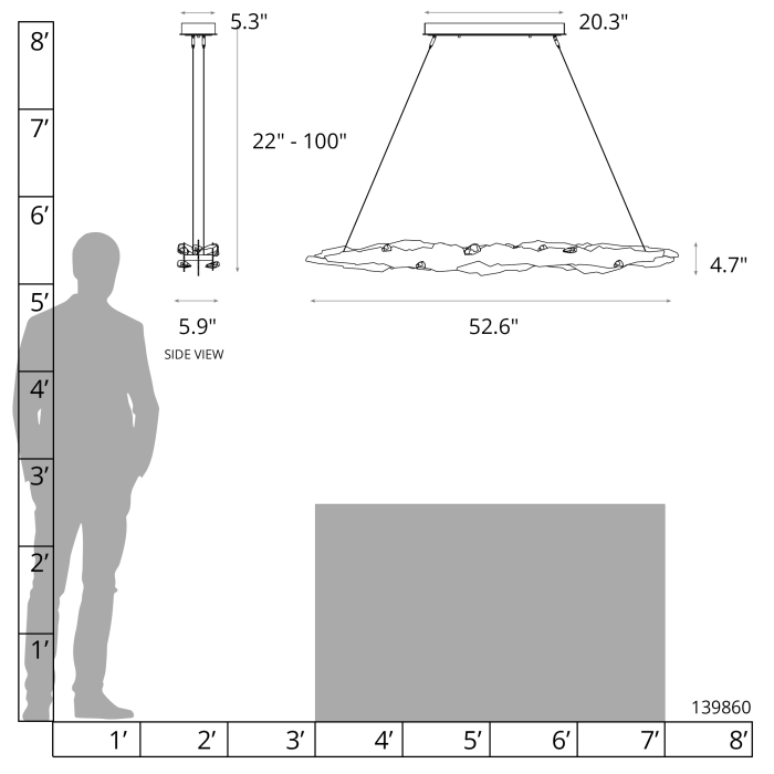 Hubbardton Forge 139860 Trove LED Pendant