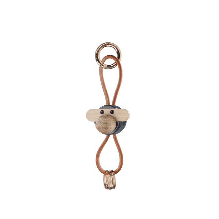 Porte-clés singe Kay Bojesen 39582 gris foncé