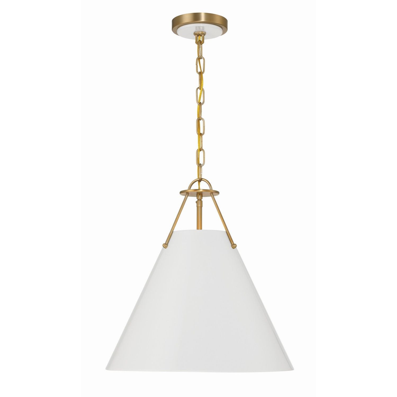 Crystorama - XAV-B8305-VG - Three Light Pendant - Xavier - Vibrant Gold