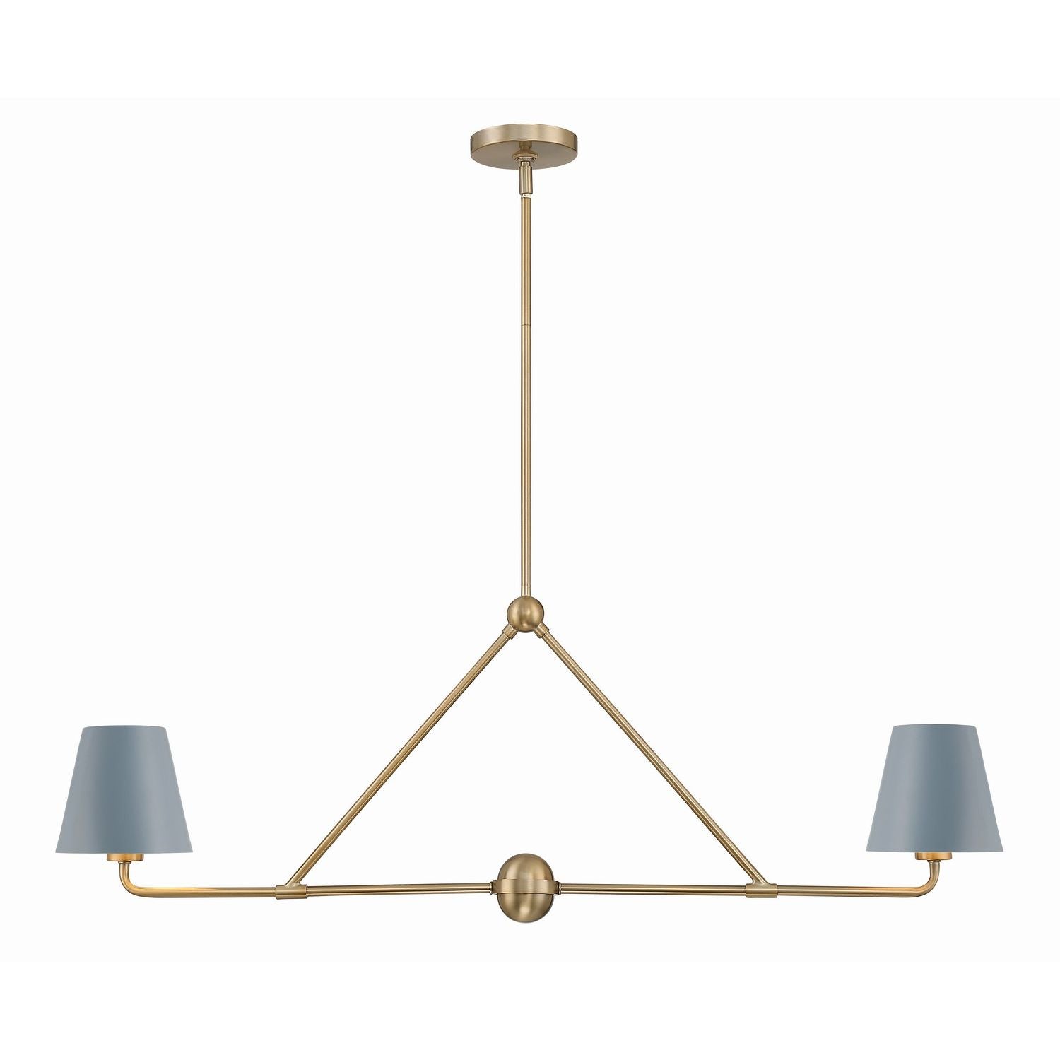 Crystorama - XAV-B9302-VG-BL - Two Light Chandelier - Xavier - Vibrant Gold