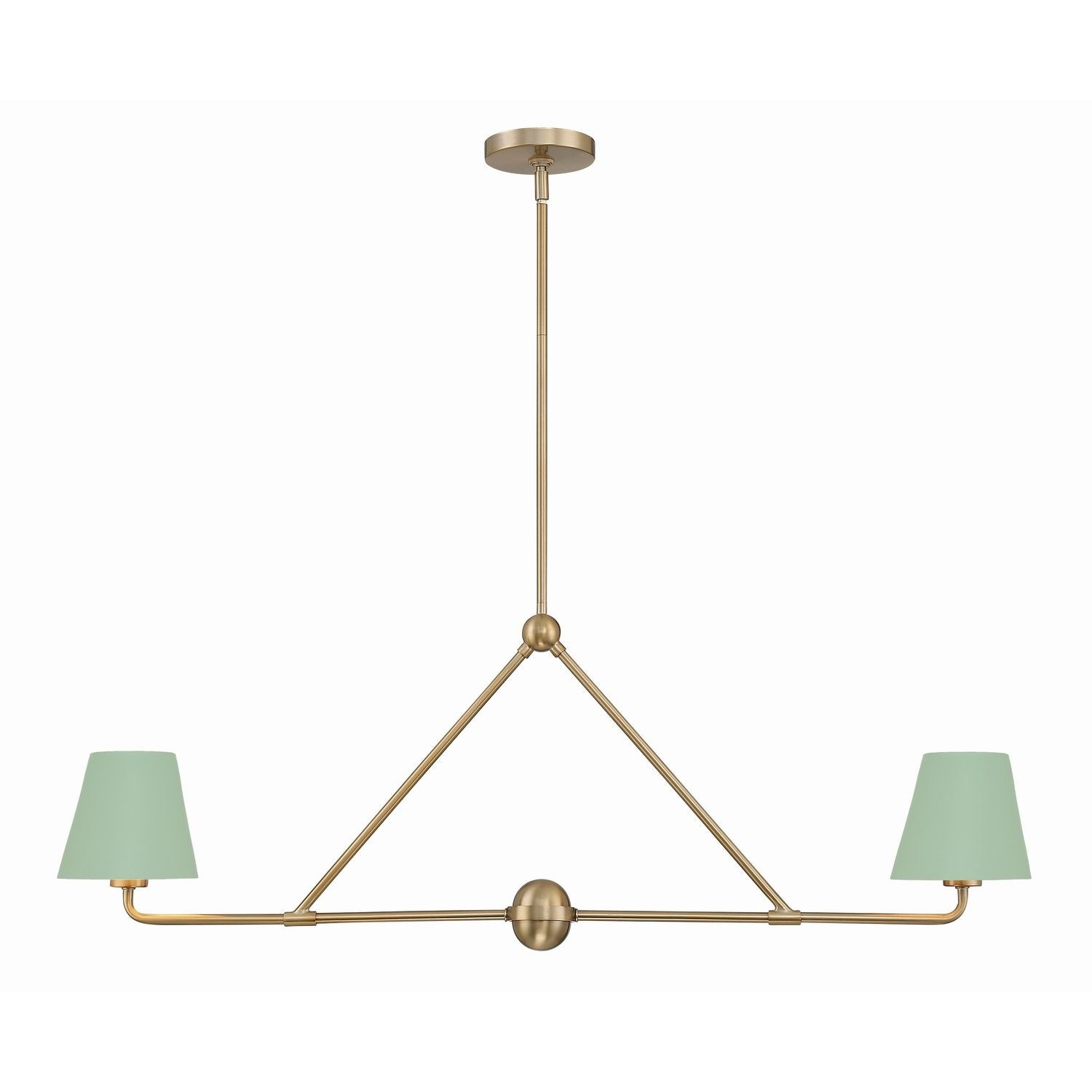 Crystorama - XAV-B9302-VG-GR - Two Light Chandelier - Xavier - Vibrant Gold