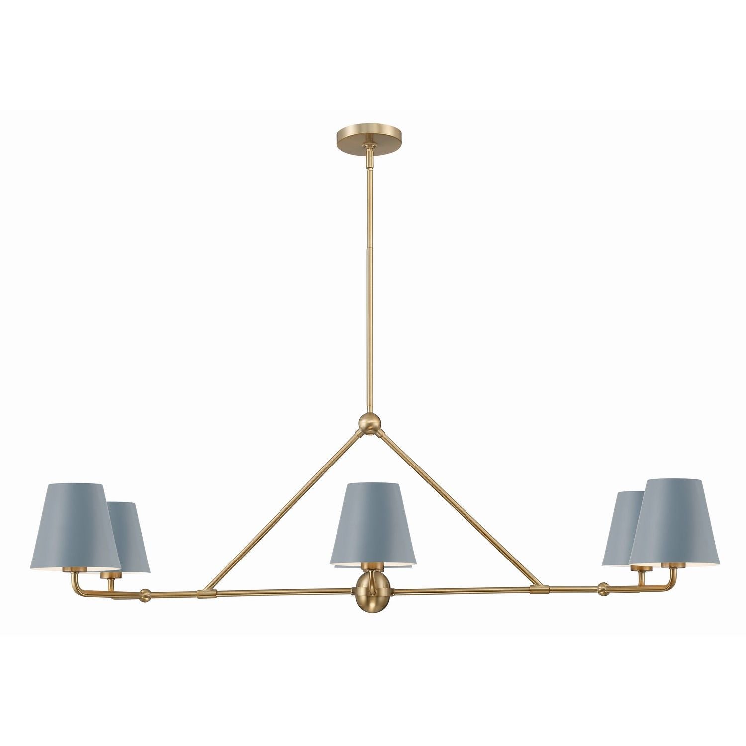 Crystorama - XAV-B9306-VG-BL - Six Light Chandelier - Xavier - Vibrant Gold