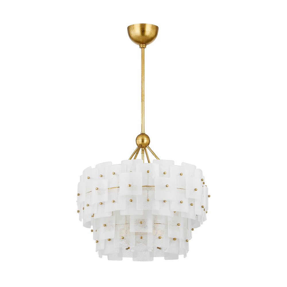 Troy Lighting F2124-VGL Jacik Chandelier in Vintage Gold Leaf