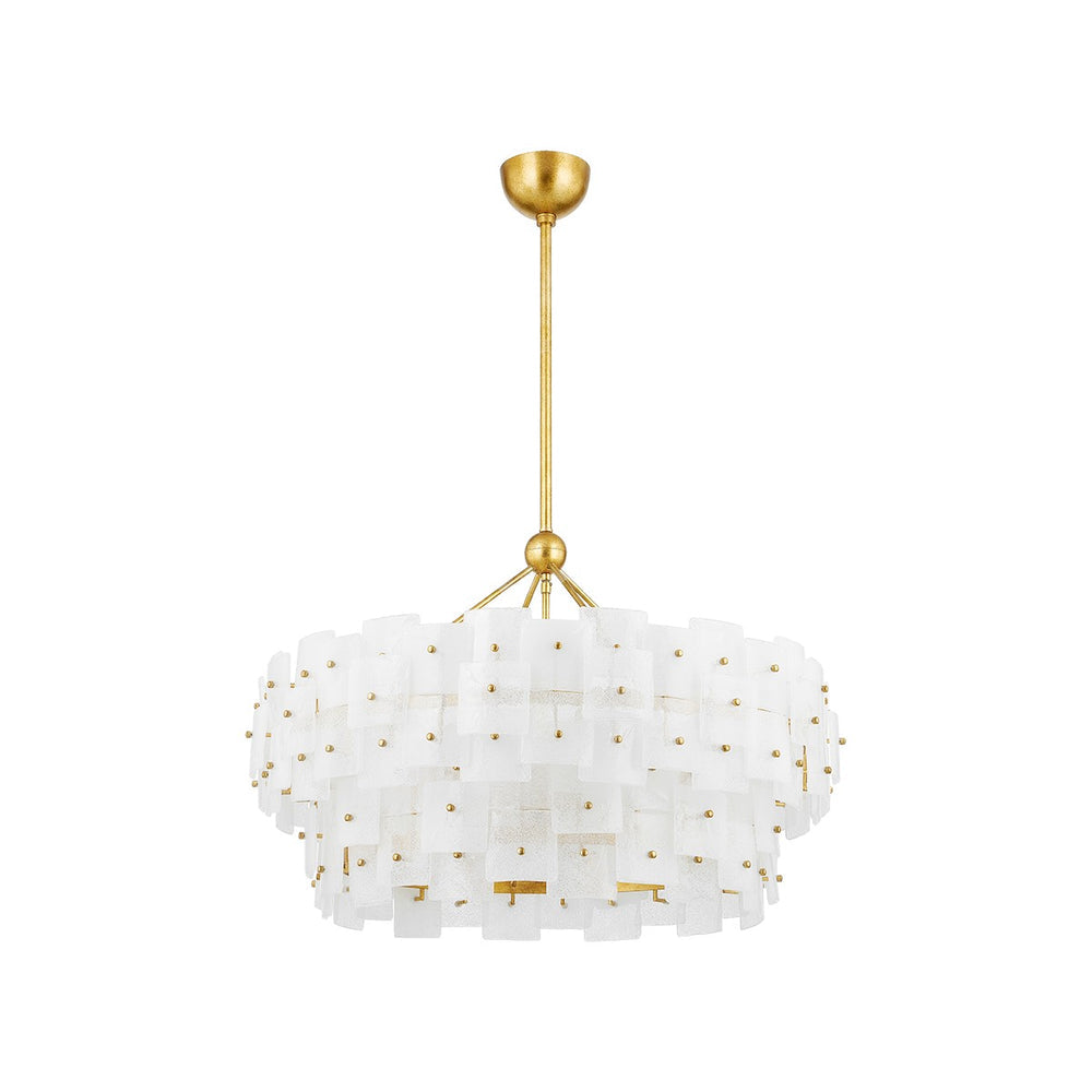 Troy Lighting F2136-VGL Jacik Chandelier in Vintage Gold Leaf