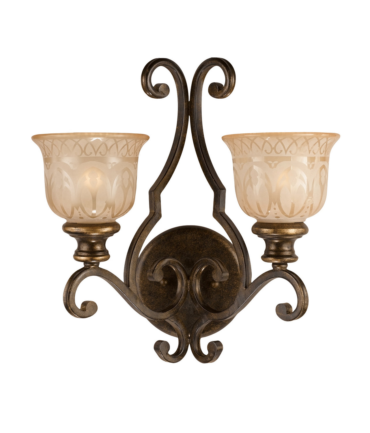 Crystorama - 7402-BU - Deux lumières Murale - Norwalk - Bronze Umber