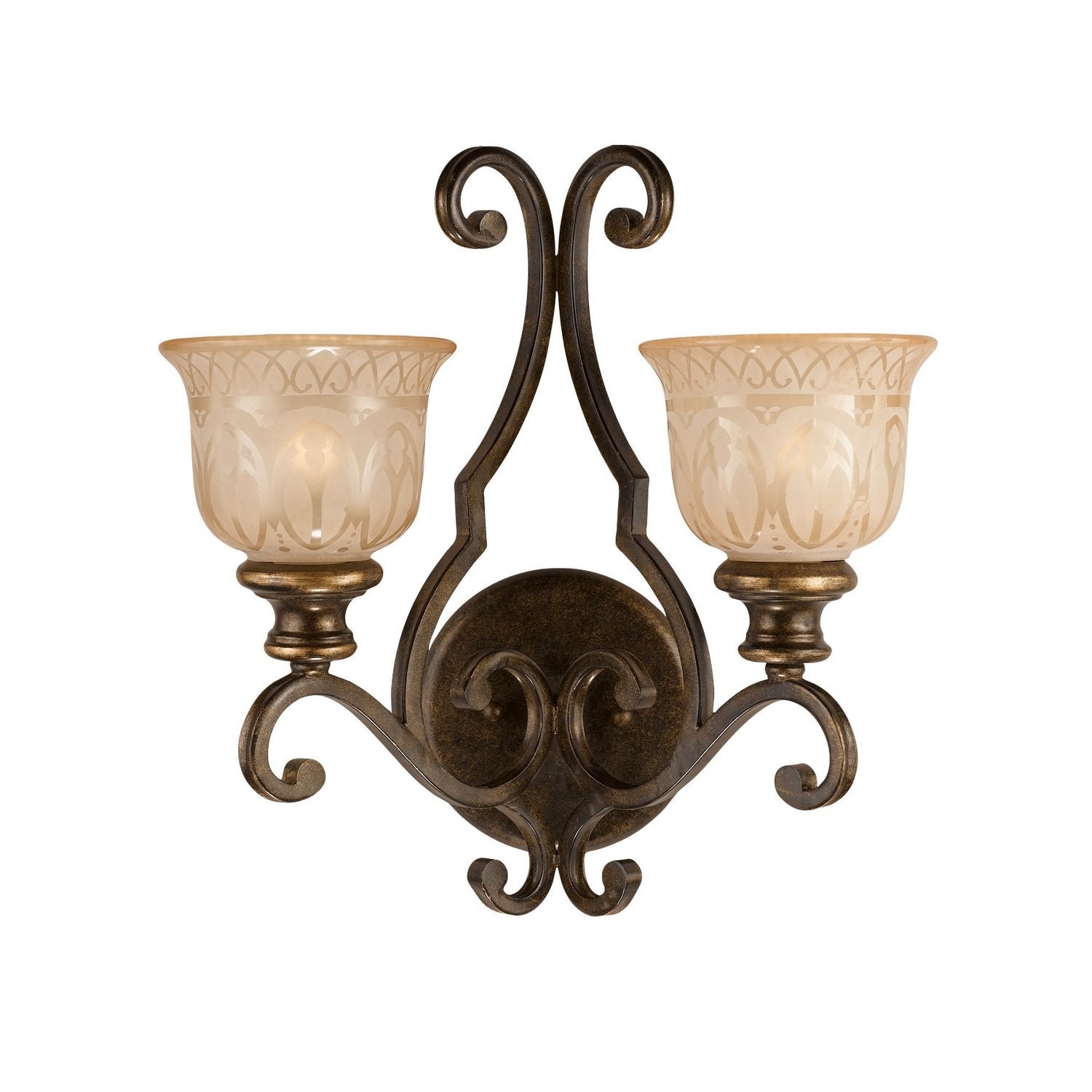 Crystorama - 7402-BU - Two Light Wall Sconce - Norwalk - Bronze Umber
