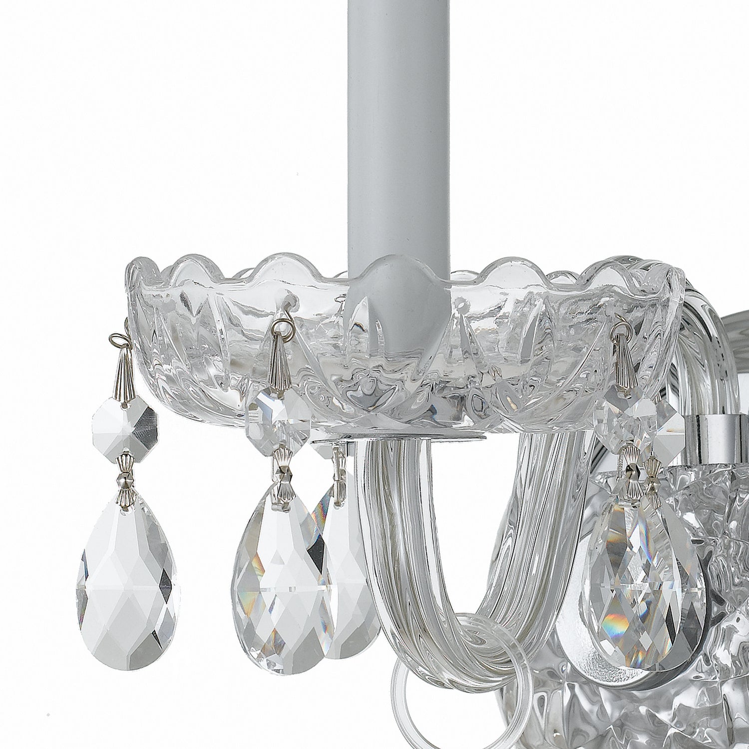 Crystorama - 1031-CH-CL-MWP - Une lampe Murale - Cristal traditionnel - Chrome poli