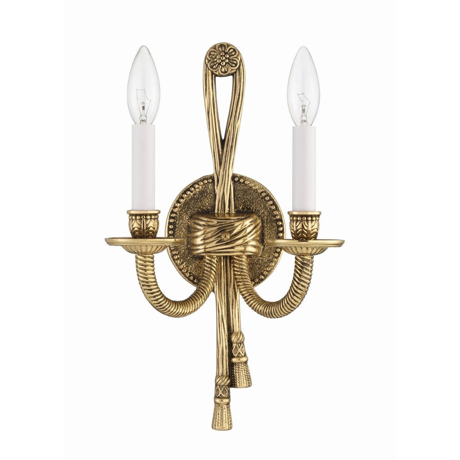 Crystorama - 650-OB - Deux lumières Murale - Lexsi - Olde Brass