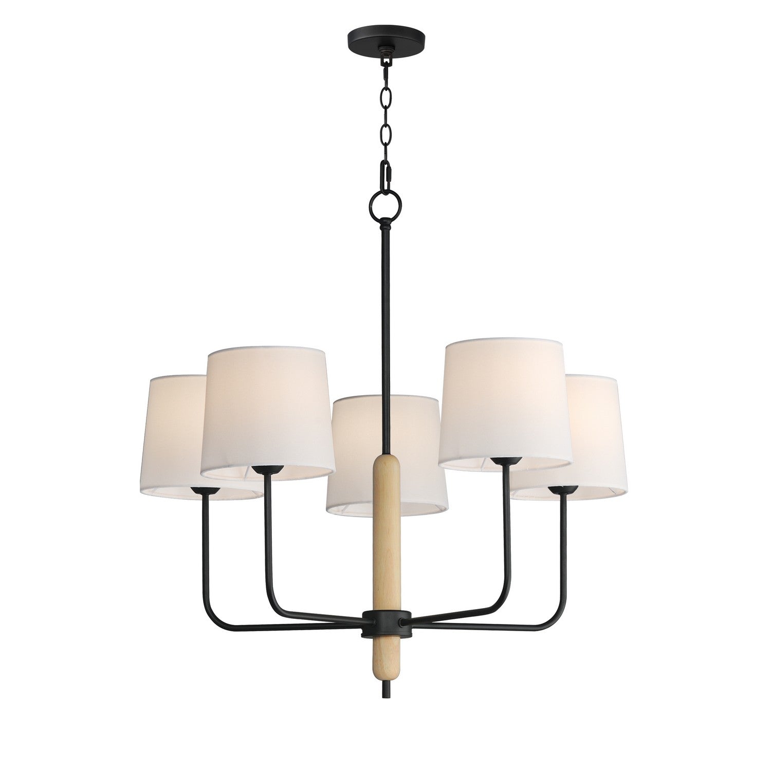 Maxim Lighting 11865OFNWD Bozeman Chandelier in Natural Wood