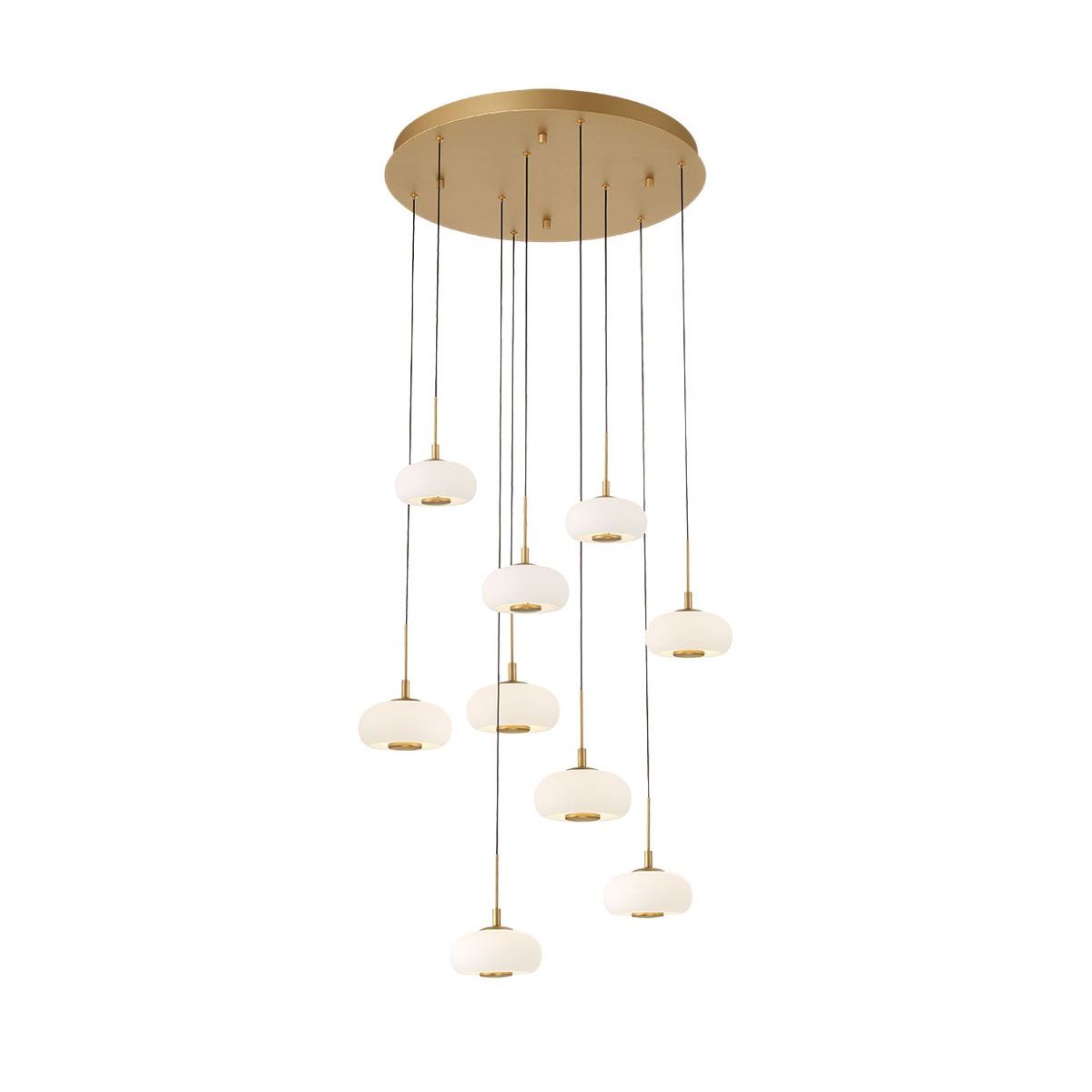 Lib & Co. Canada - 10195-030 - LED Chandelier - Adelfia - Antique Brass