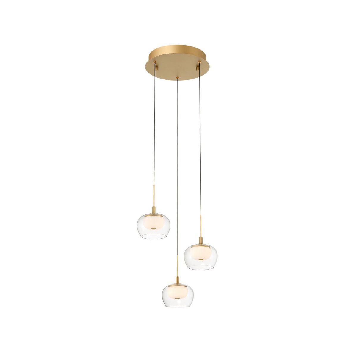 Lib & Co. Canada - 10212-030 - LED Pendant - Manarola - Painted Antique Brass