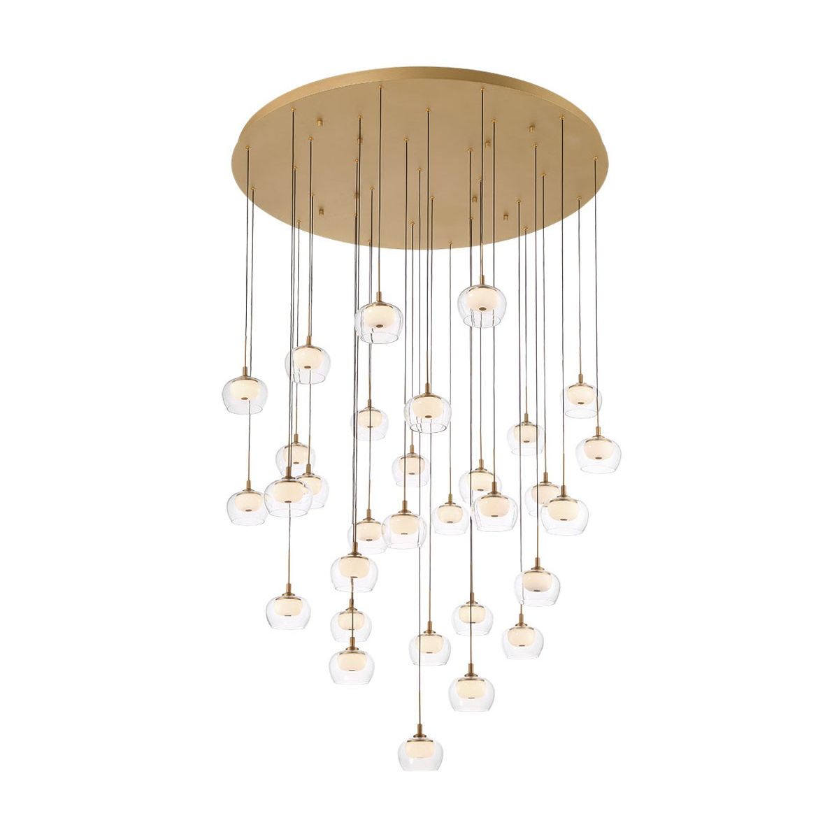 Lib & Co. Canada - 10215-030 - LED Chandelier - Manarola - Painted Antique Brass
