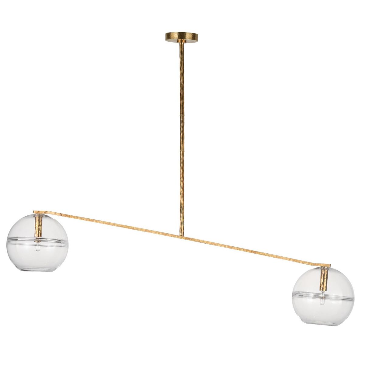 Visual Comfort Modern - SLCH356CPAB - Two Light Chandelier - Lowing - Polished Antique Brass