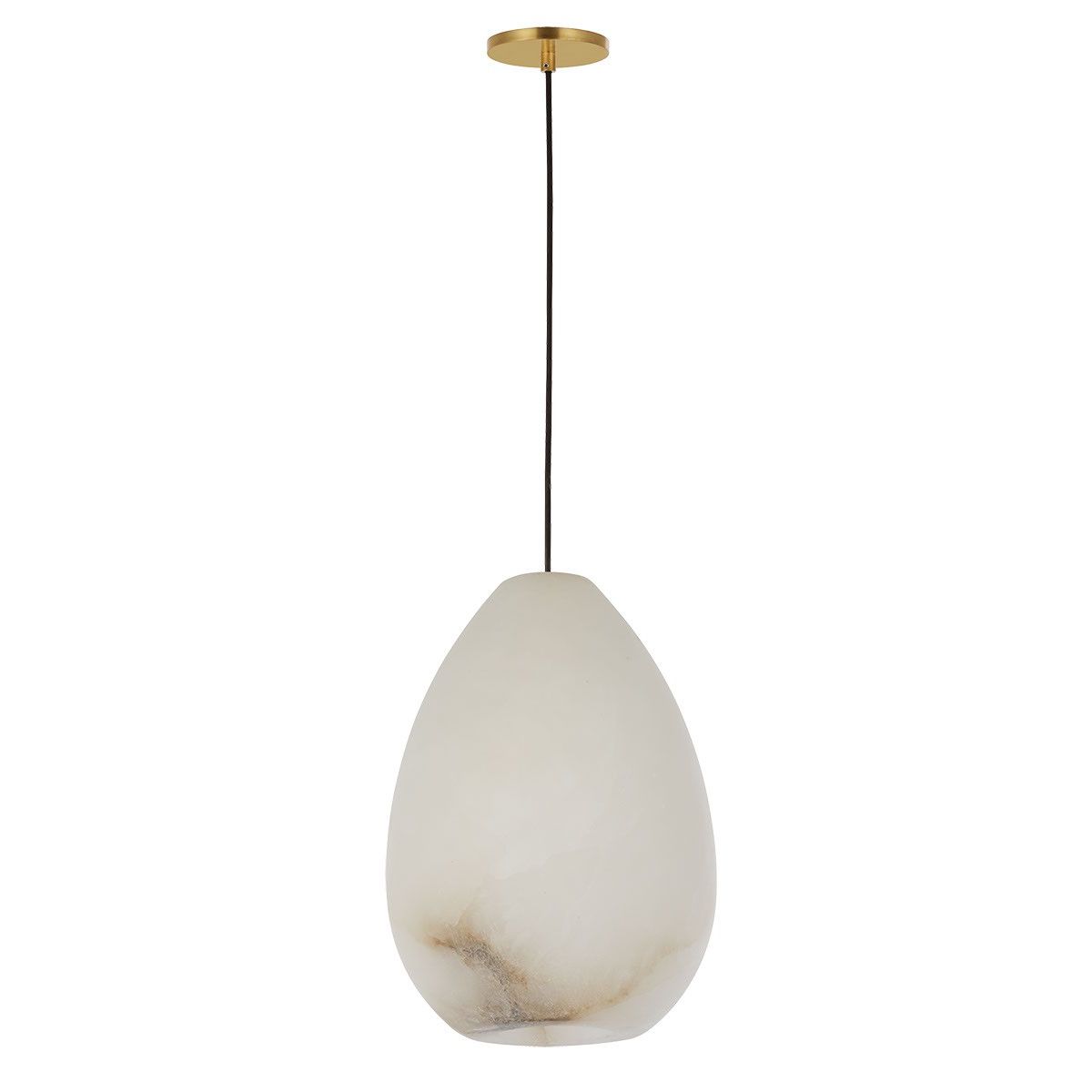 Visual Comfort Modern - SLPD545ALBHAB - One Light Pendant - Alina - Hand Rubbed Antique Brass