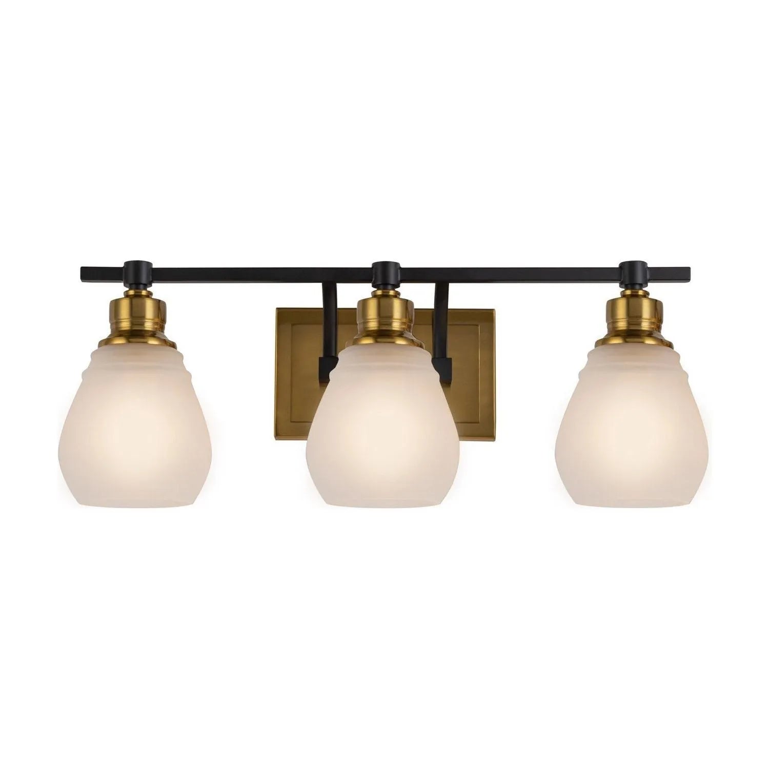 Artcraft Canada - AC11683BB - Three Light Bathroom Vanity - Nelson - Brass & Black