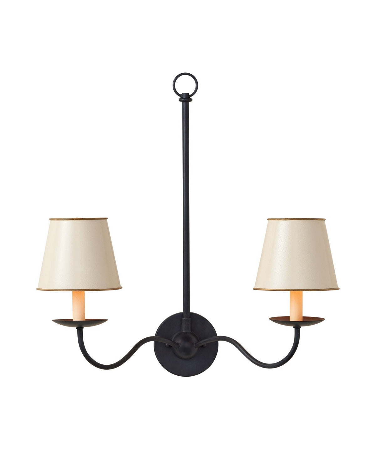 Currey and Company 0900-0029 Tole Tapered Chandelier Shade in Cream