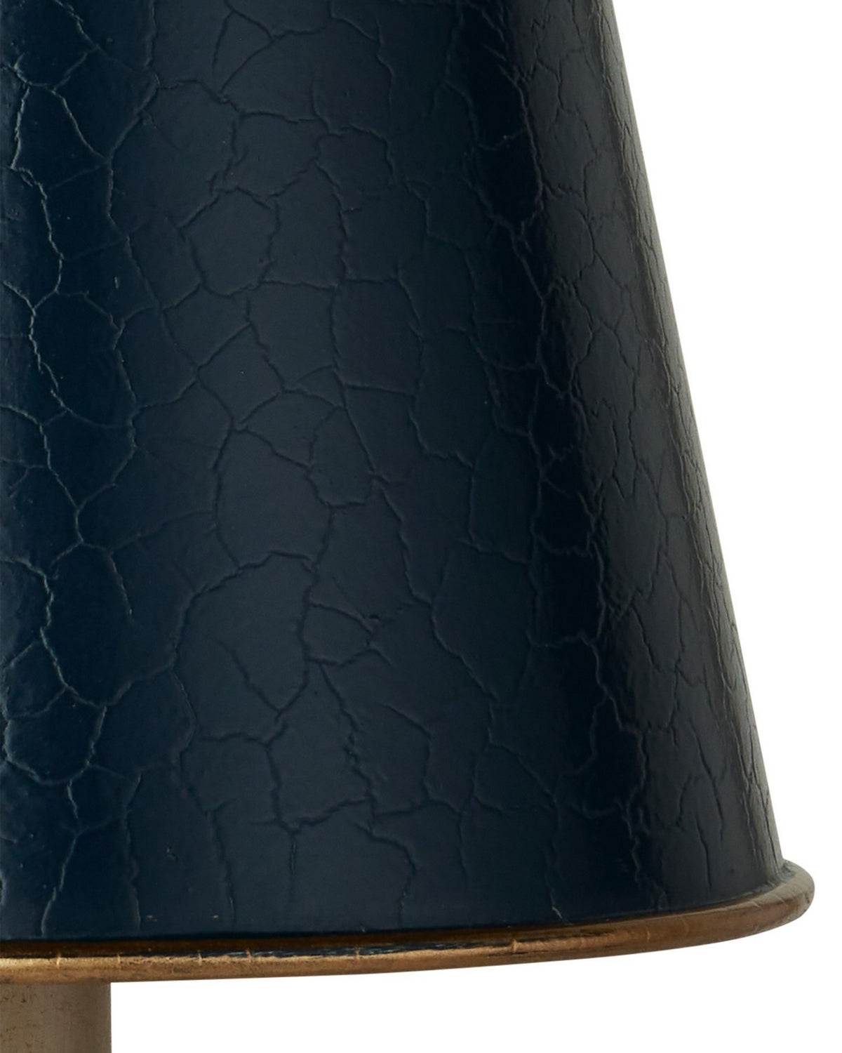 Currey and Company 0900-0030 Tole Tapered Chandelier Shade in Blue