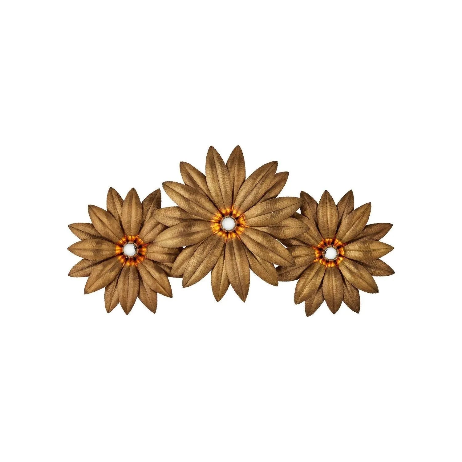 Currey and Company - 5000-0245 - Three Light Wall Sconce - Alithea - Antique Brass