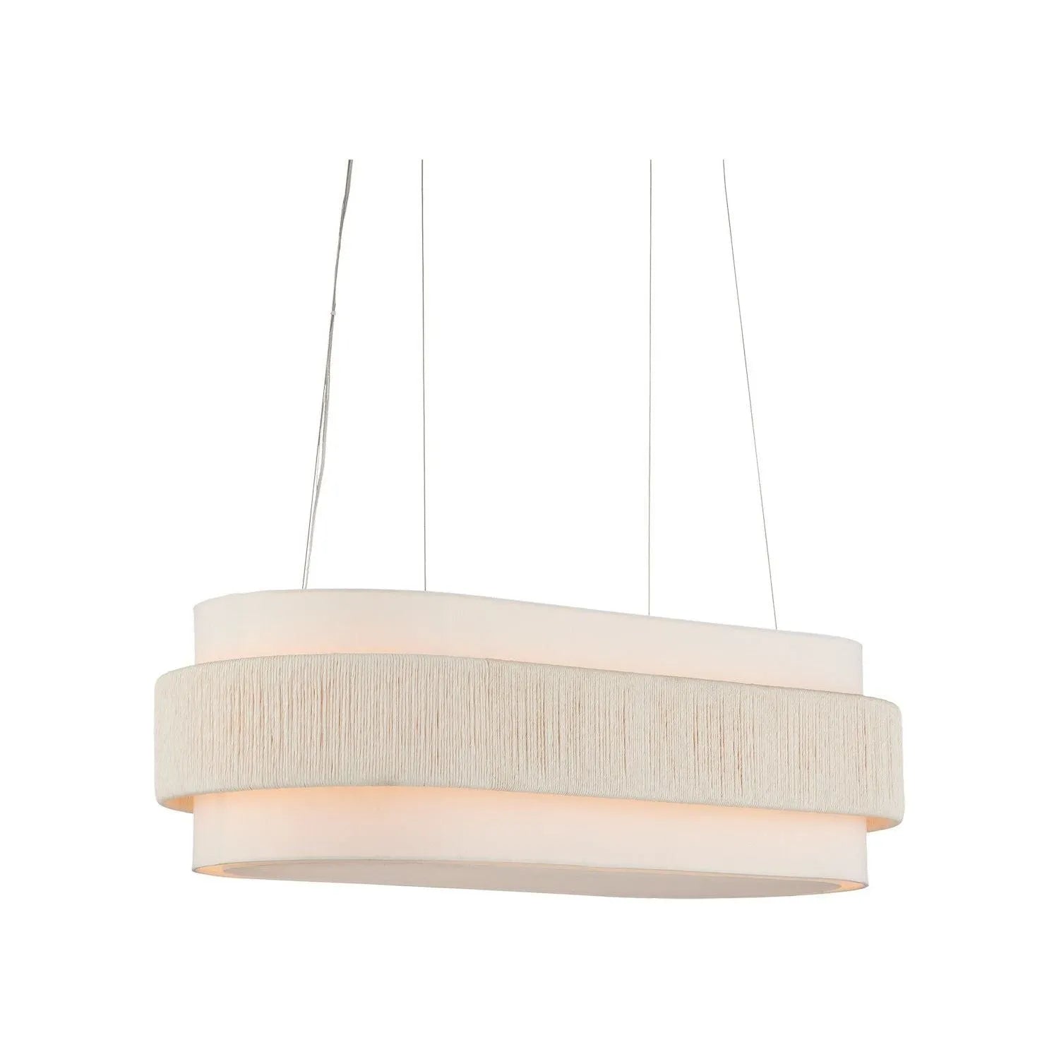 Currey and Company - 9000-1135 - Five Light Chandelier - Monreale Collection - White/Sugar White