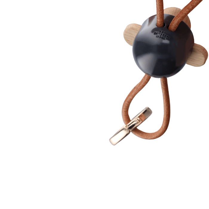 Porte-clés singe Kay Bojesen 39582 gris foncé