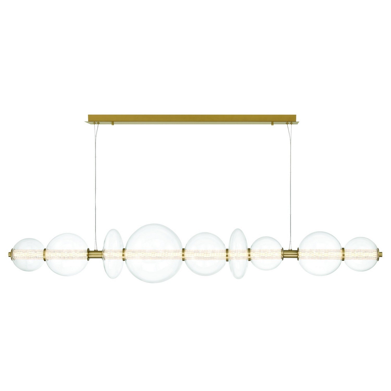 Eurofase Canada - 47257-016 - ATOMO-CHD-9LT-74IN-GD-CL - ATOMO - Gold