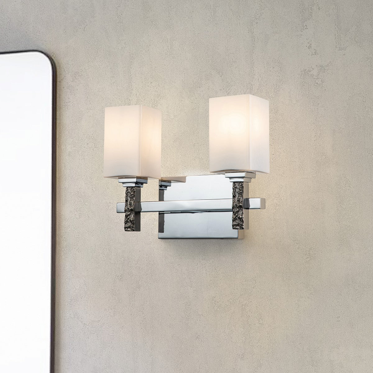 Lucas + McKearn - BB1101PC-2 - Two Light Bath - Jack - Polished Chrome