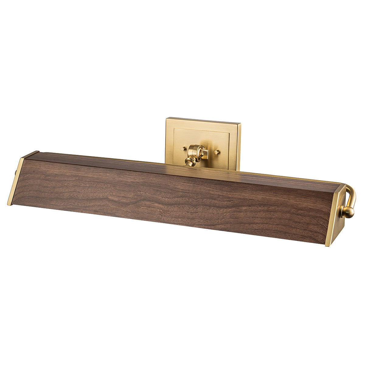 Lucas + McKearn - CADE-PLL-WF - Four Light Picture Light - Cade - Wood Finish W/Brush Brass