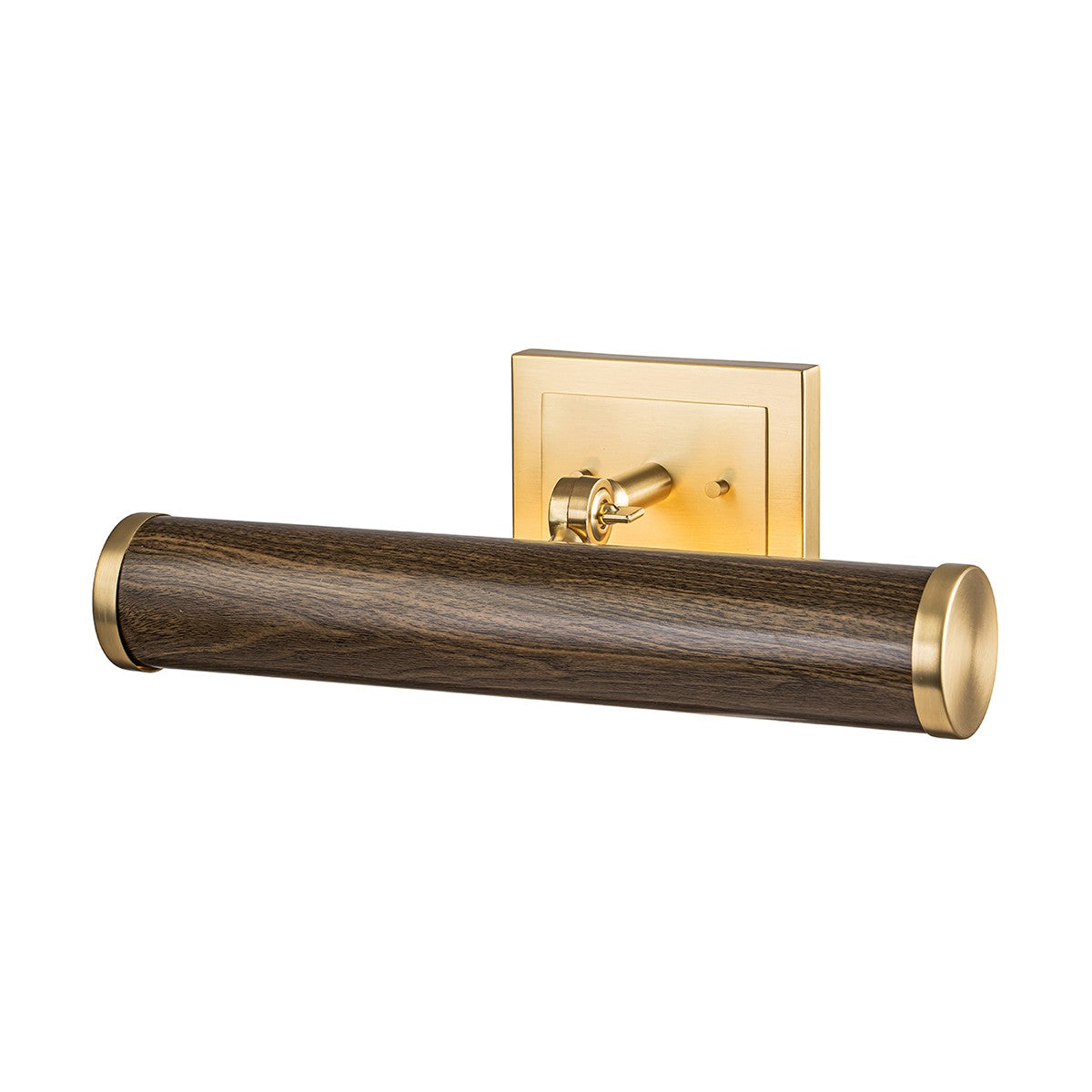 Lucas + McKearn - COATES-PLM-DWF - LED Picture Light - Coates - Dark Wood Finish W/Brushed Brass