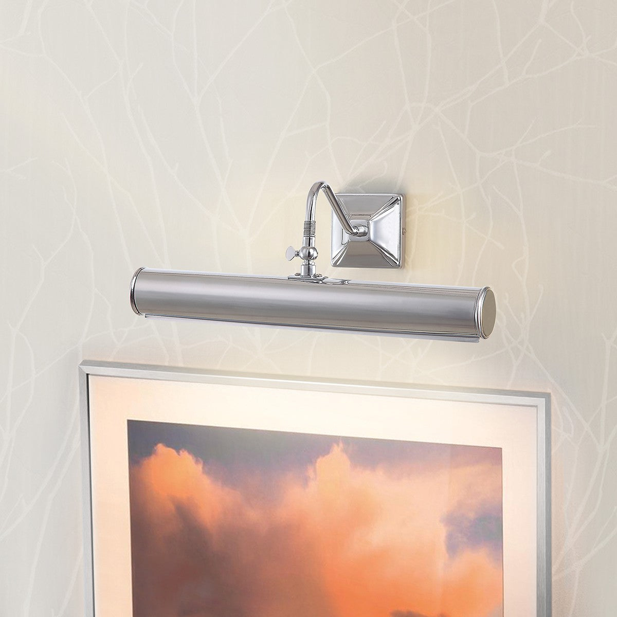 Lucas + McKearn - PL1-20 PC - Two Light Picture Light - Leo - Polished Chrome