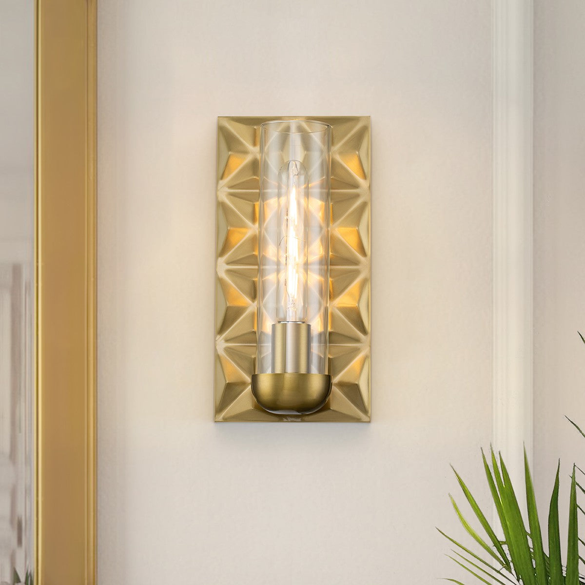 Lucas + McKearn - SC10503AGB-1 - Une lampe Murale - Alpha - Laiton vieilli
