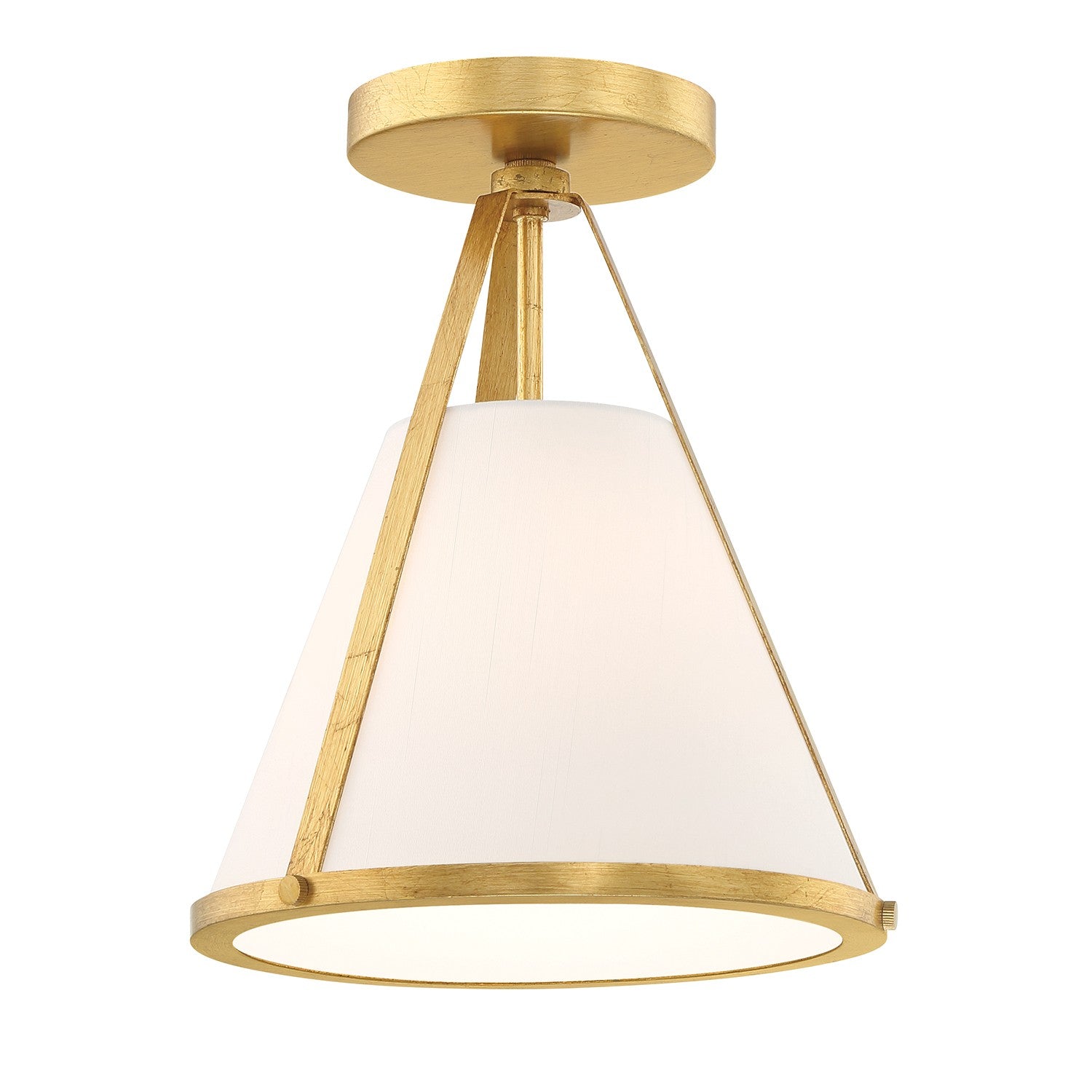 Crystorama - FUL-900-GA_CEILING - Un luminaire semi-conducteur Plafonnier - Fulton - Or antique