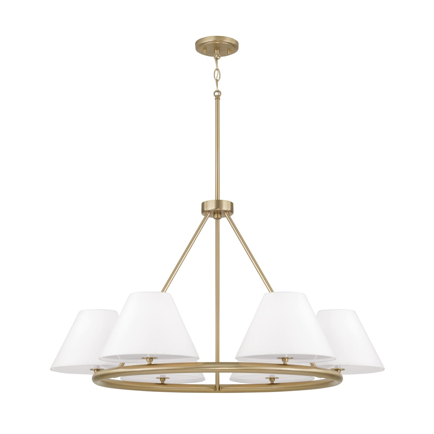 Éclairage Capital - 453261MA - Six lampes Suspendu - Parson - Laiton mat